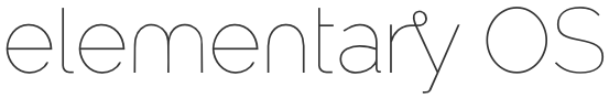 elementary OS word mark